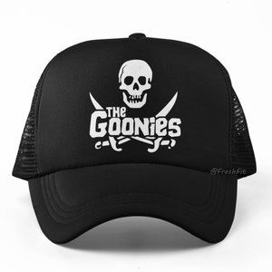 🆕The Goonies Foam Trucker Hat Mesh Snapback Cap Black